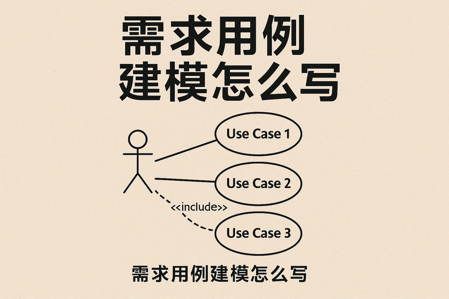 需求用例建模怎么写
