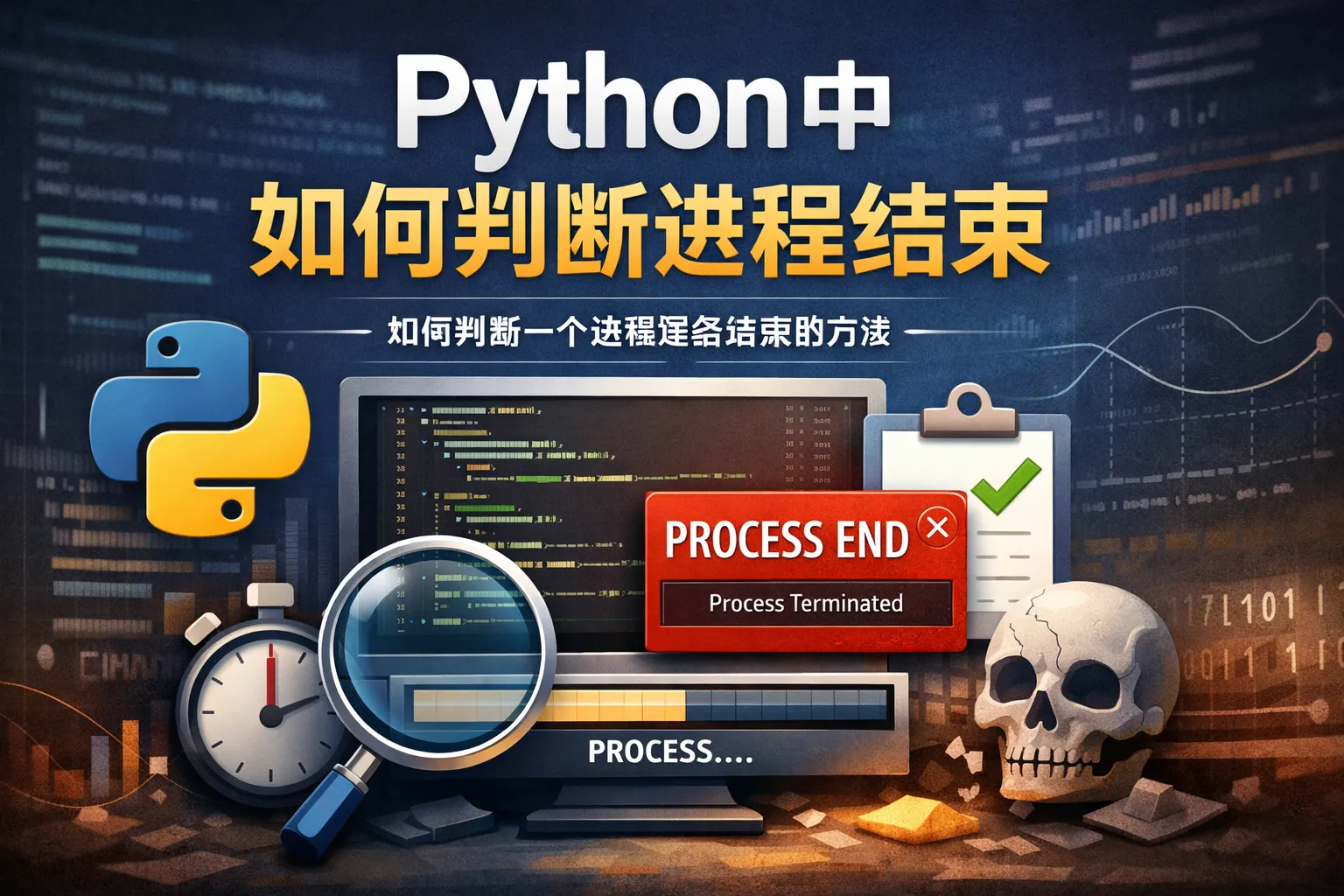 python中如何判断进程结束