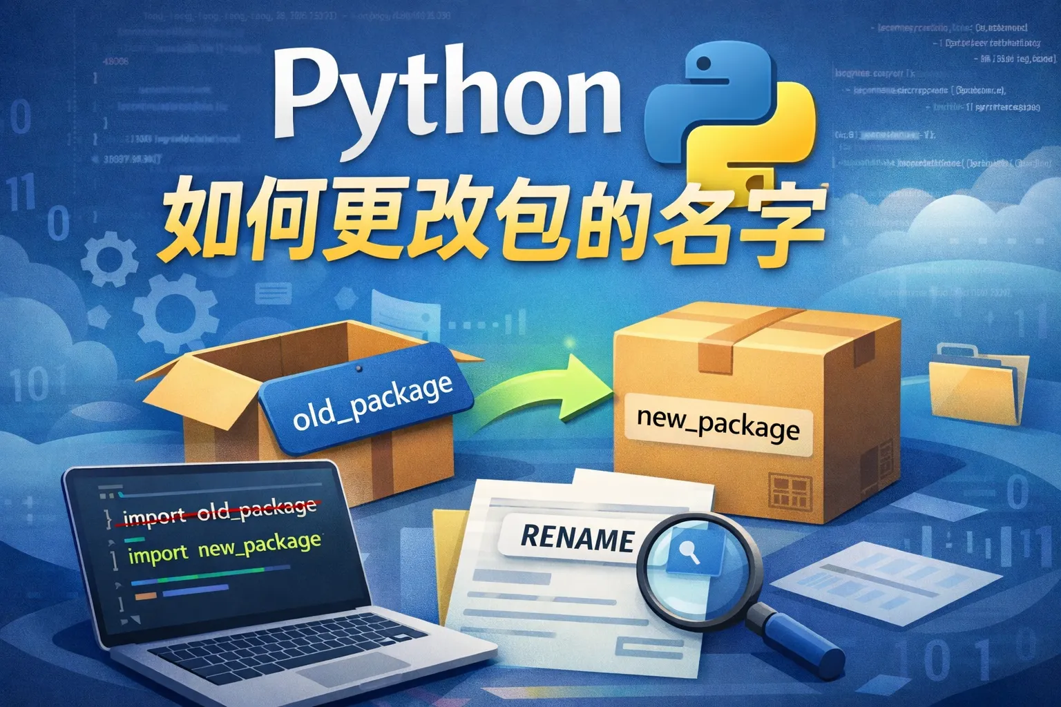 Python如何更改包的名字