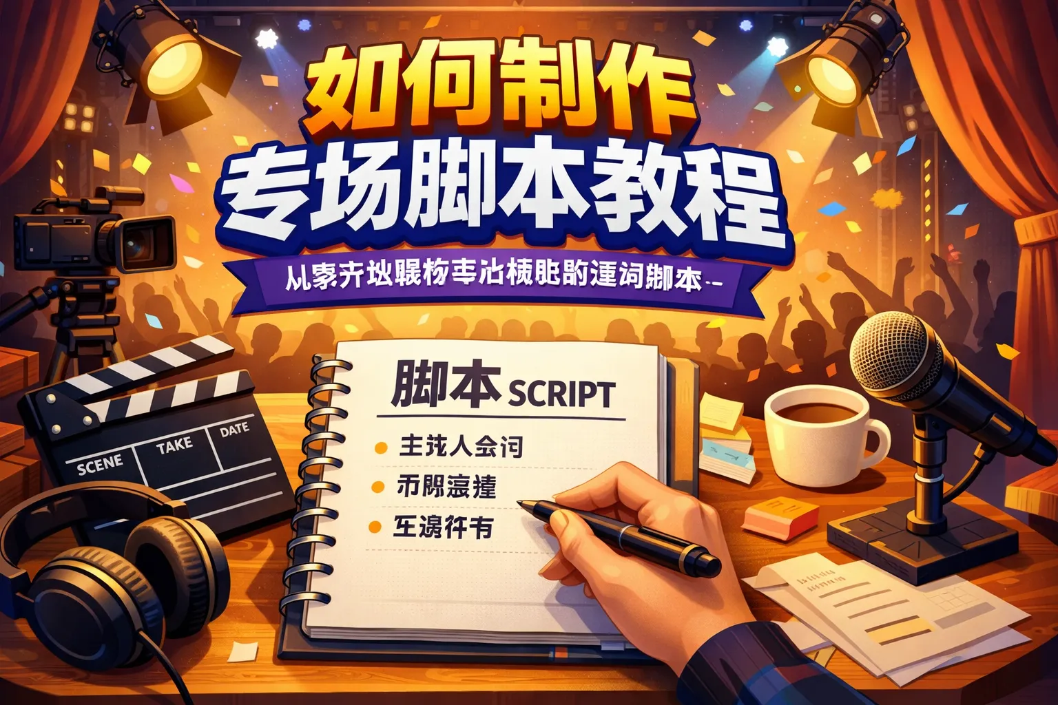 如何制作专场脚本教程