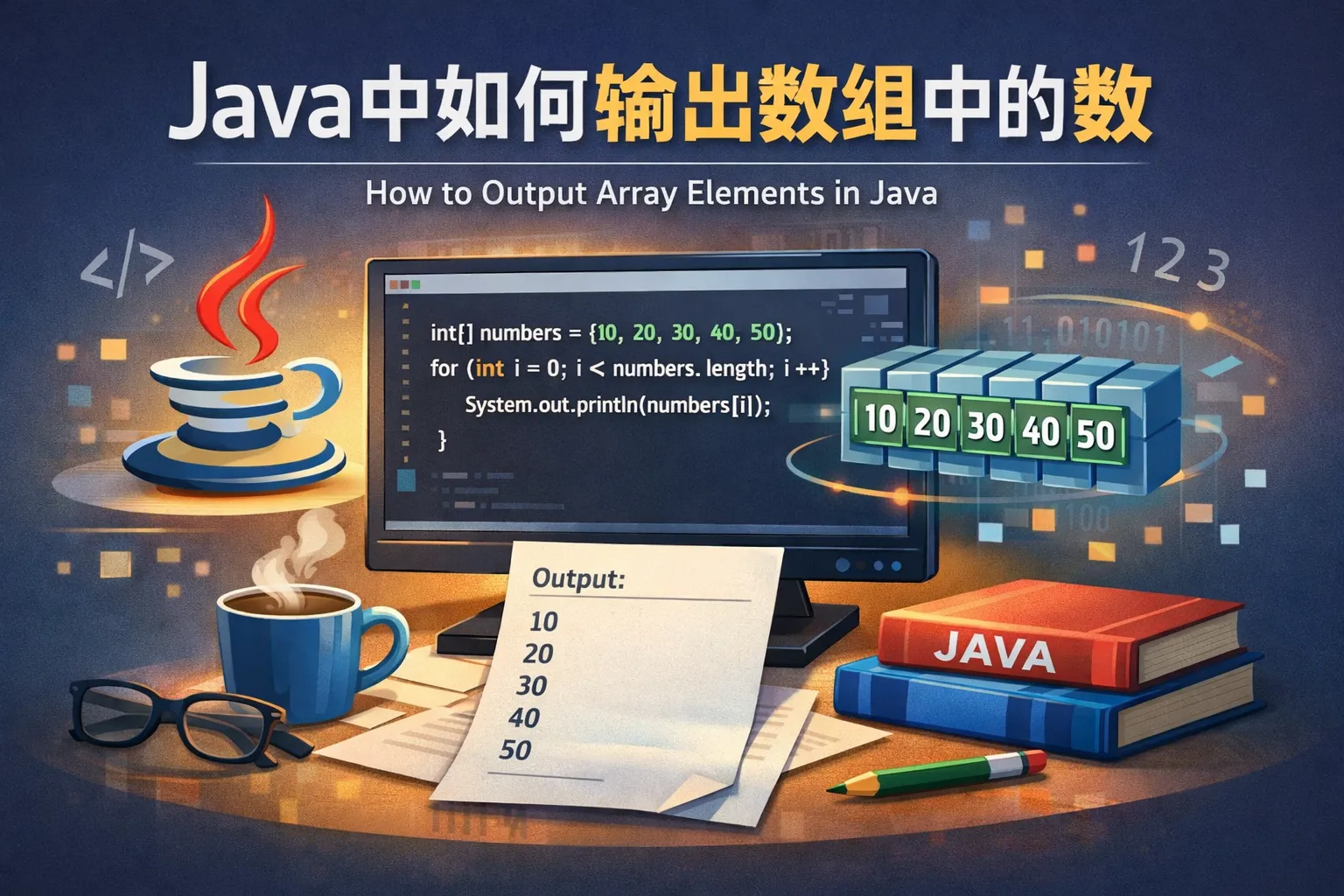 java中如何输出数组中的数