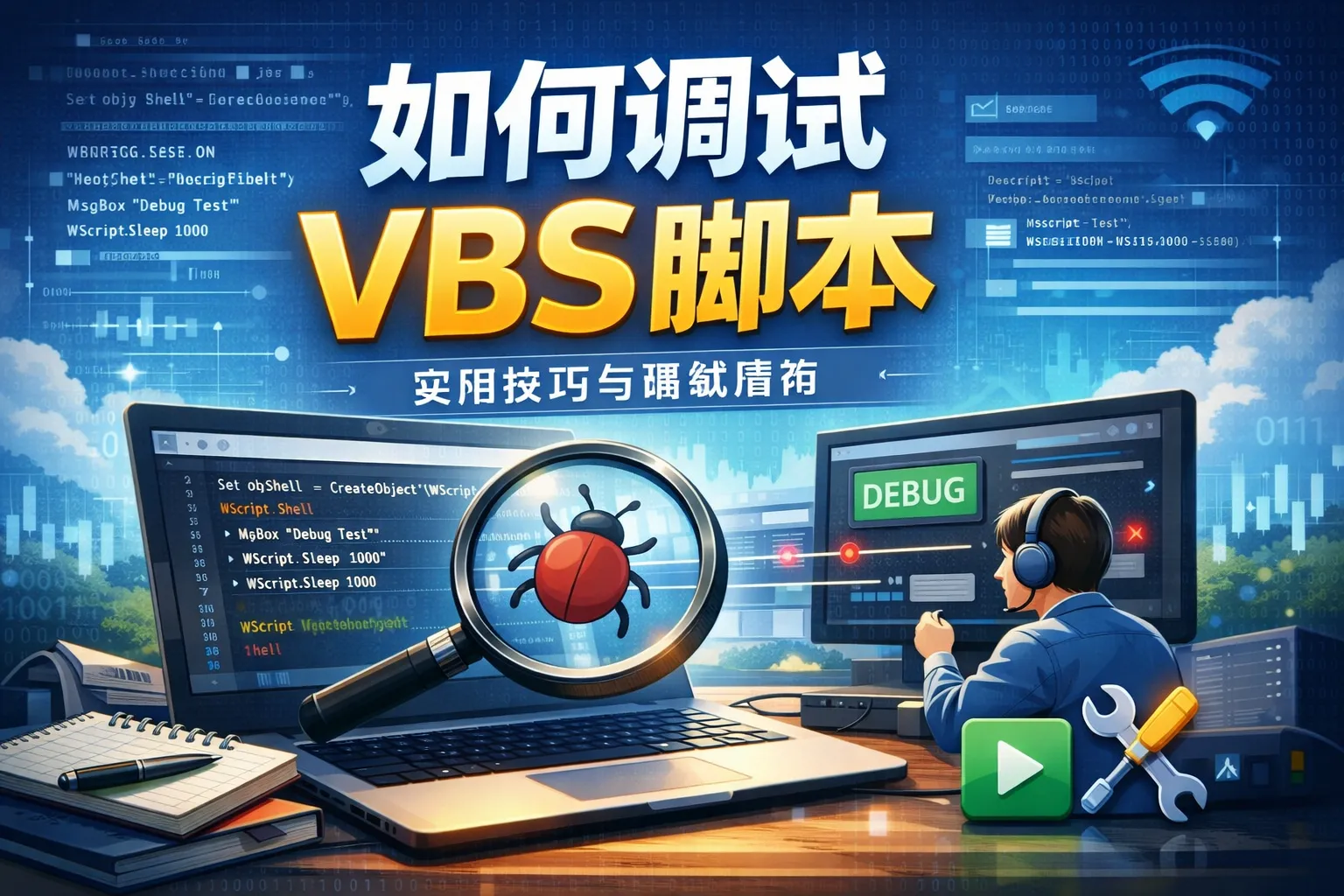 如何调试vbs脚本