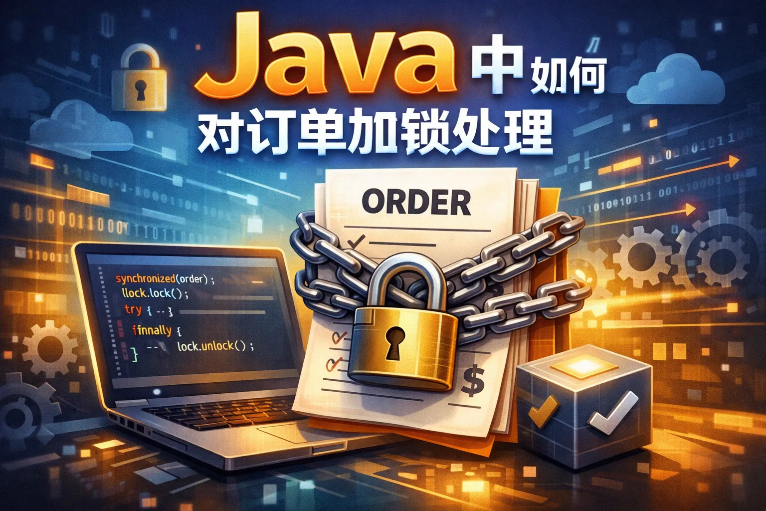java中如何对订单加锁处理