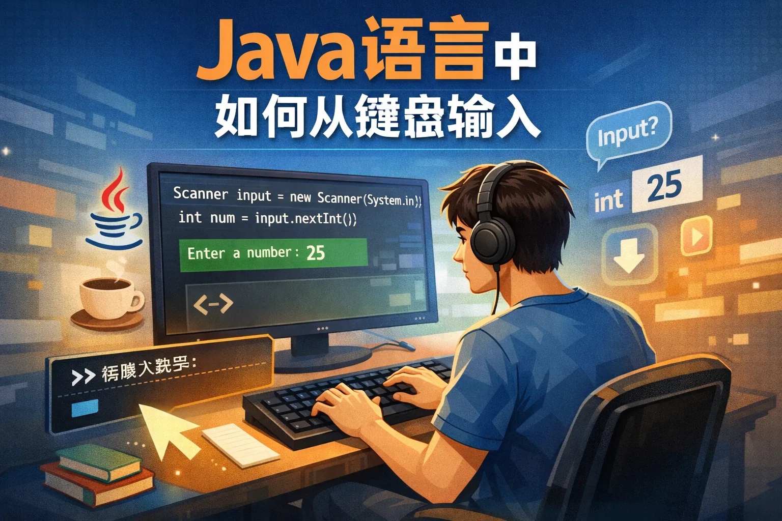 java语言中如何从键盘输入