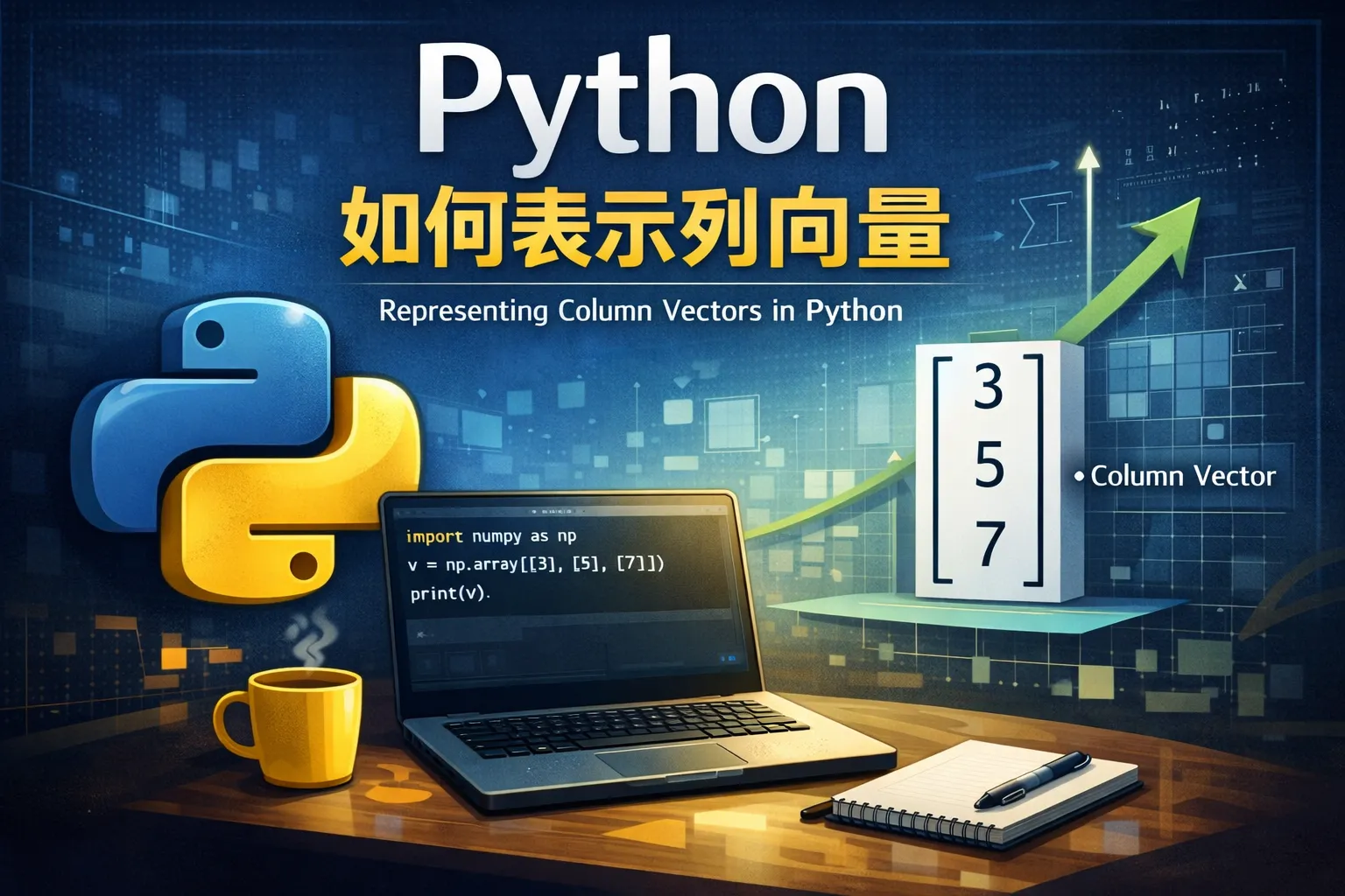 python 如何表示列向量