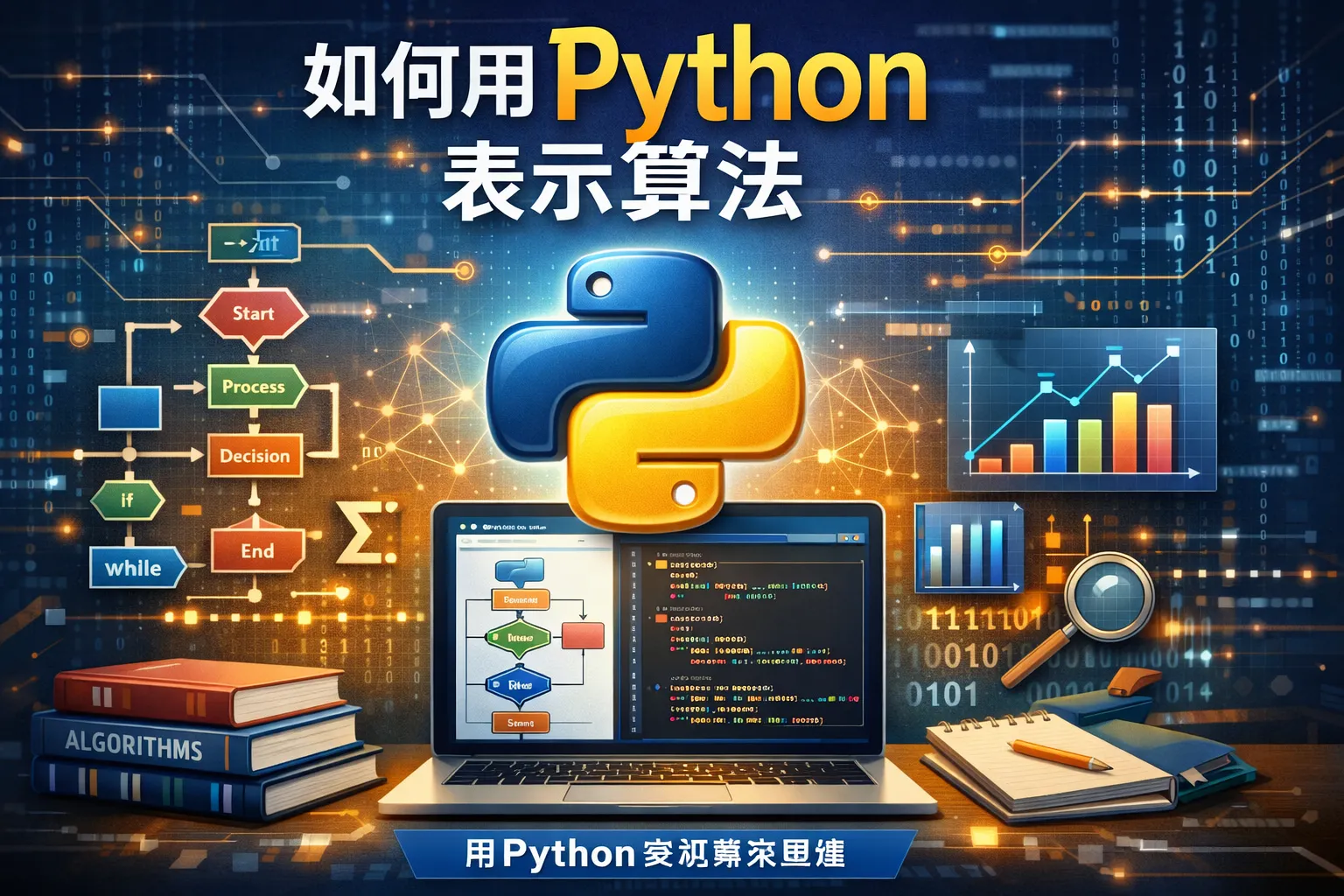 如何用python表示算法