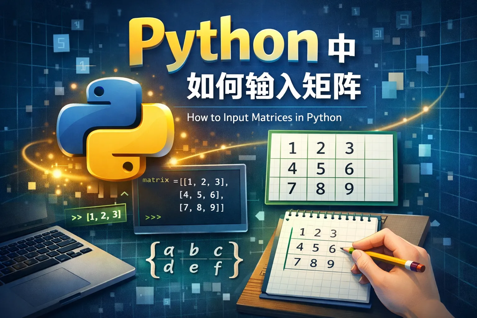 python 中如何输入矩阵