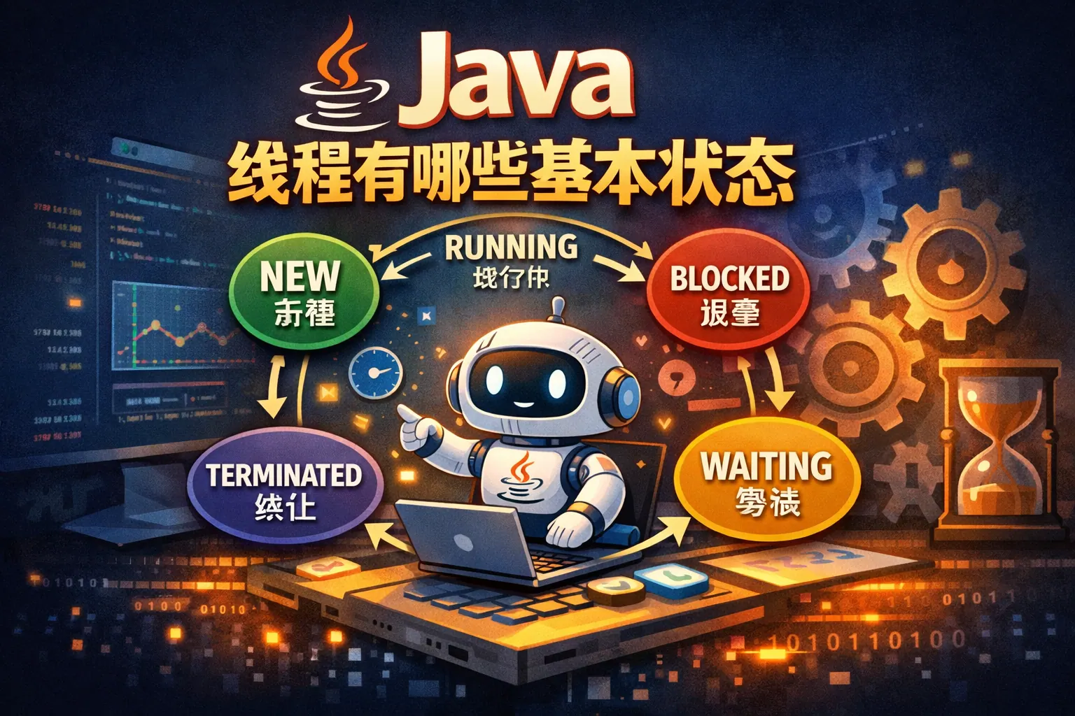 java 线程有哪些基本状态