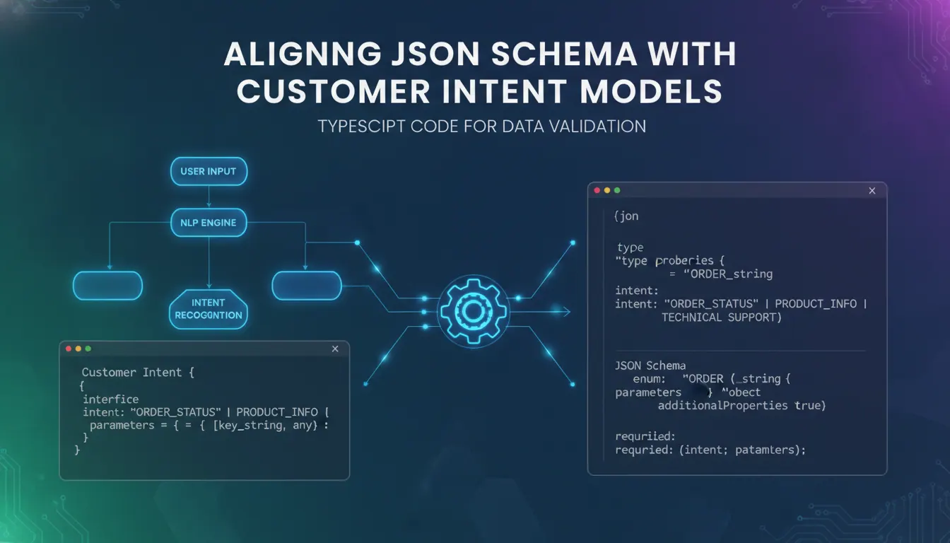 TypeScript 代码里 JSON Schema 怎么和客服意图识别的数据模型对齐