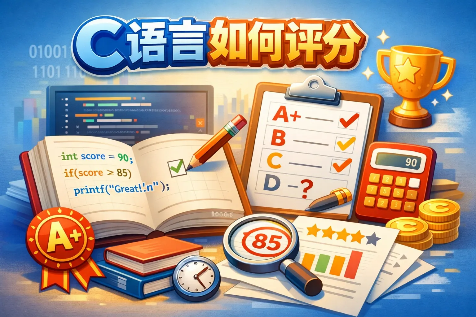 c语言如何评分