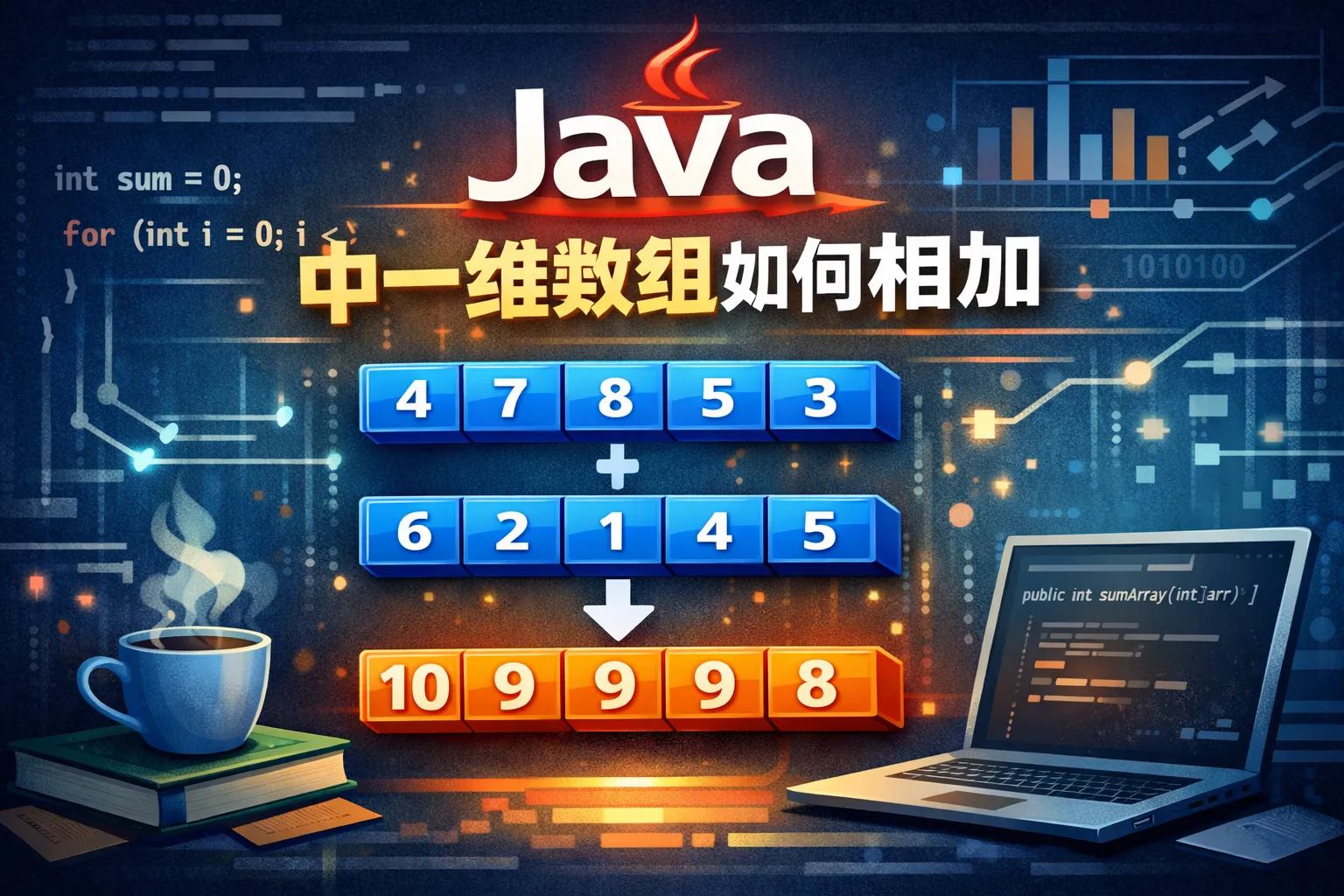 Java中一维数组如何相加