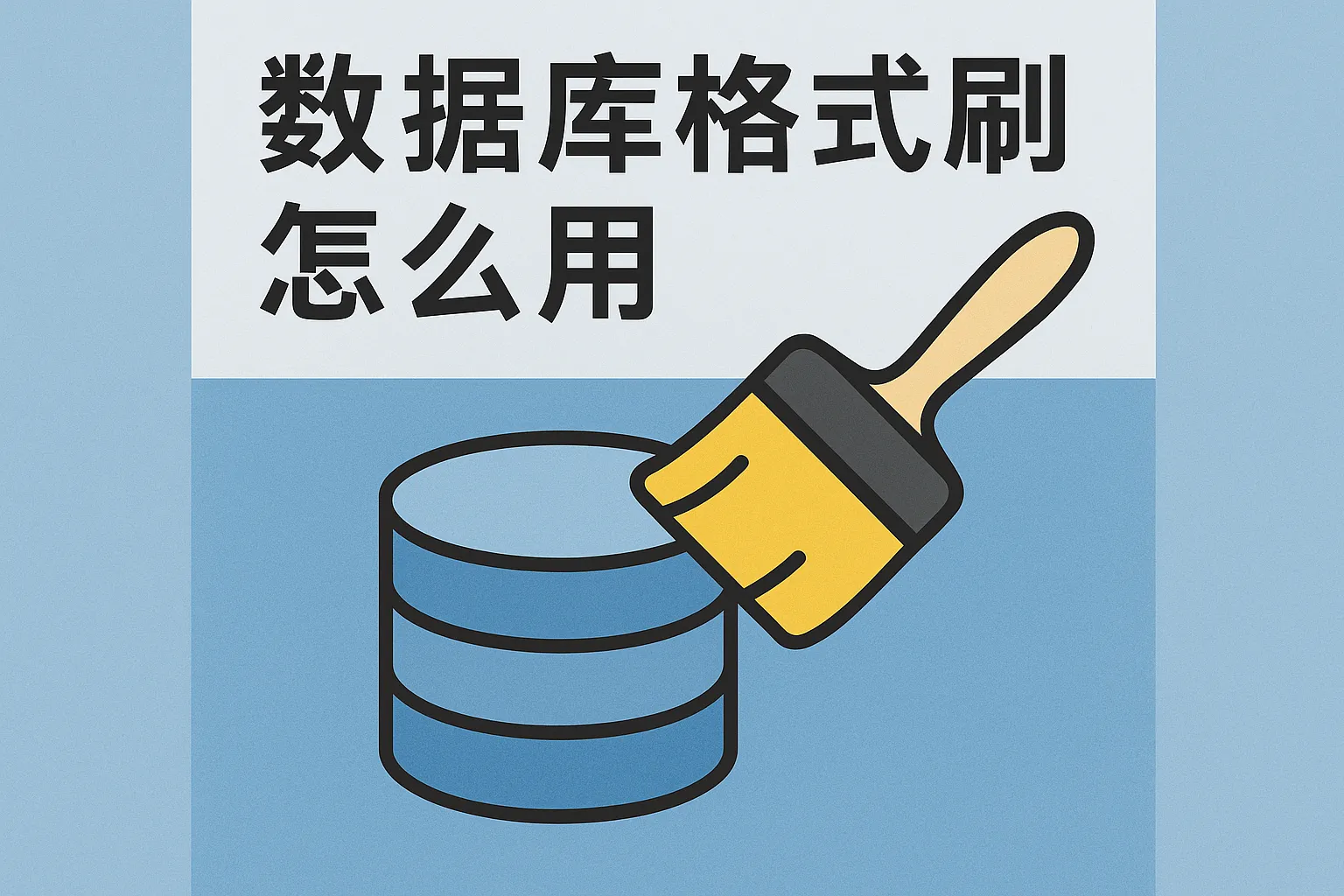 数据库格式刷怎么用