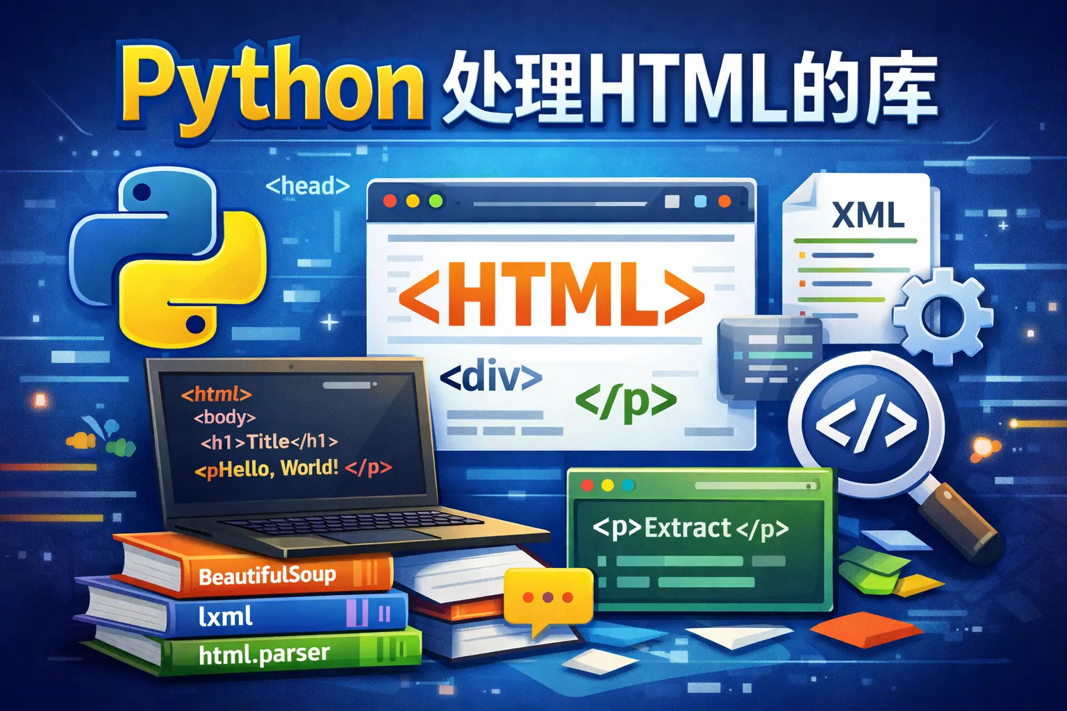 python 处理html的库