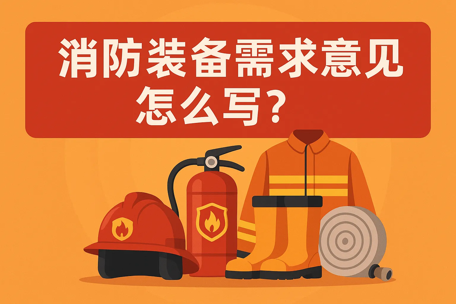 消防装备需求意见怎么写