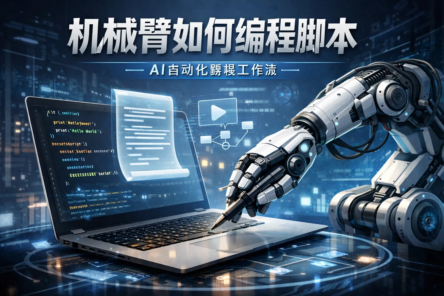 机械臂如何编辑脚本