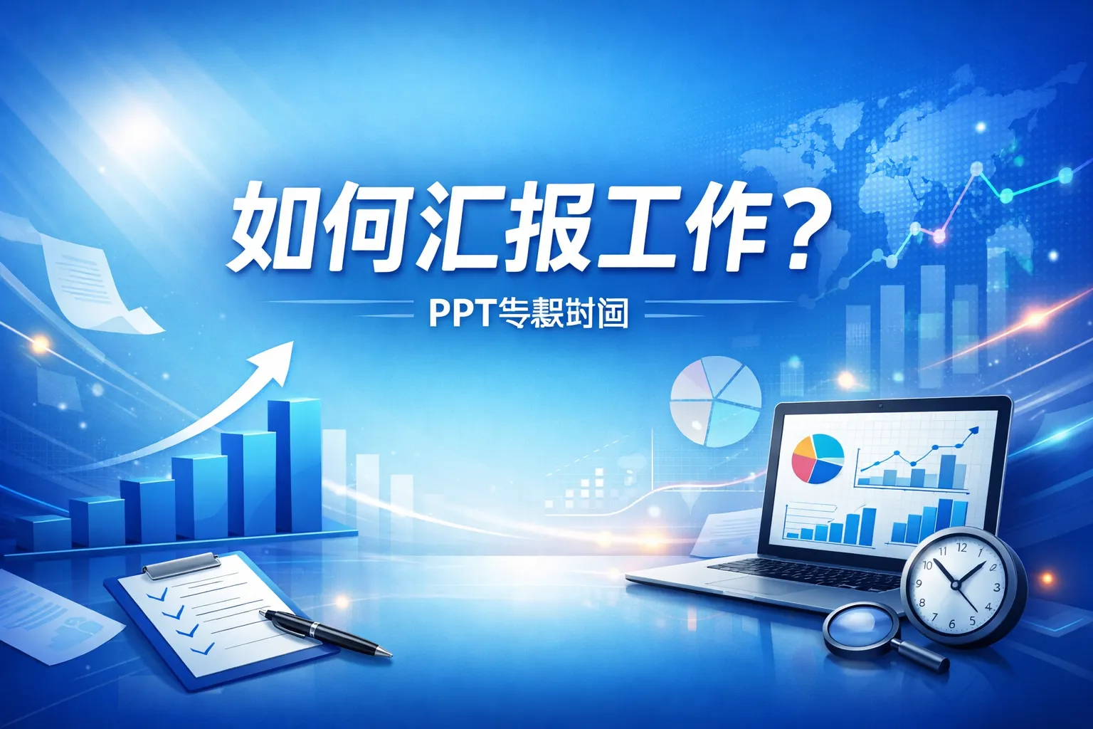 如何汇报工作 ppt背景图片