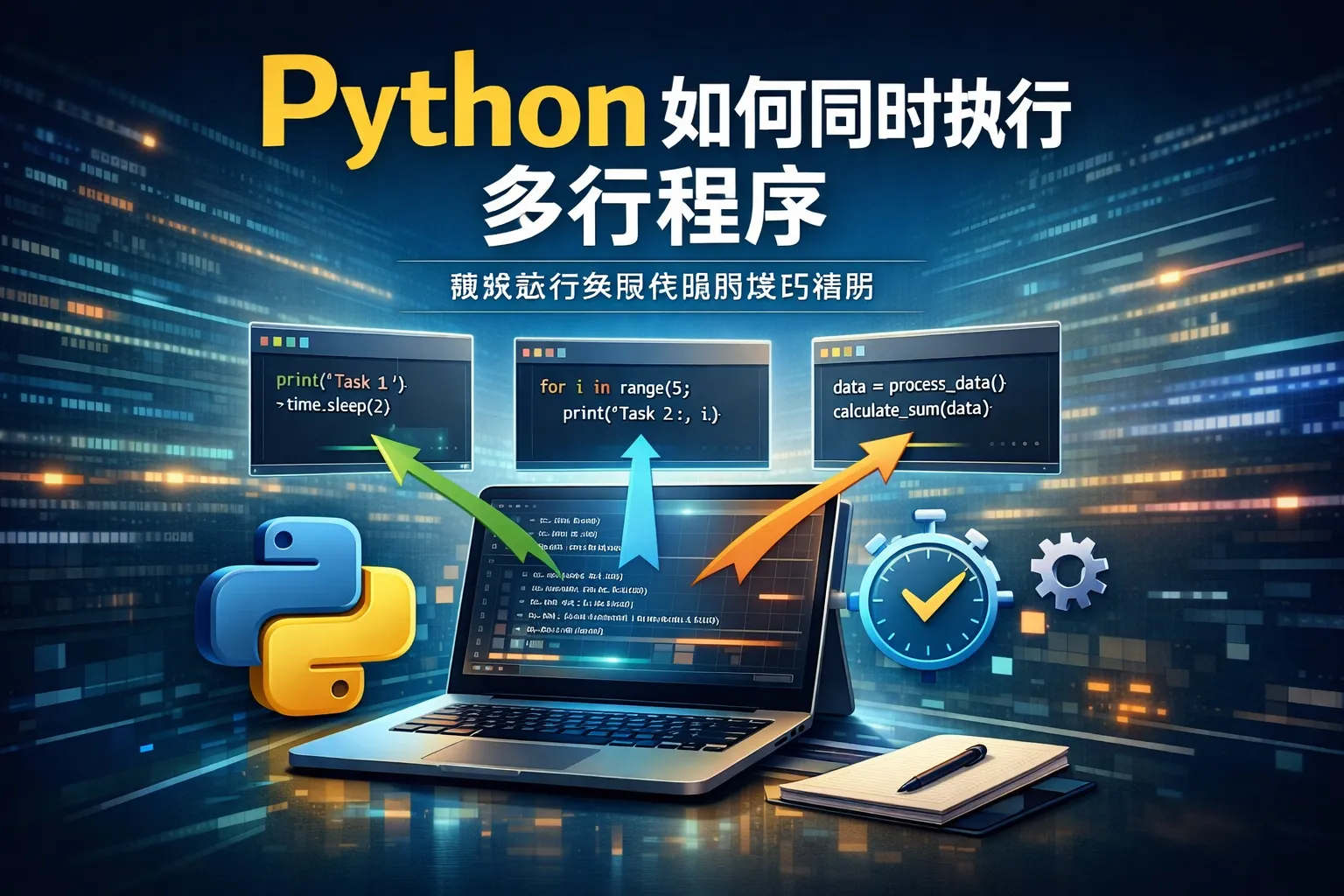 python如何同时执行多行程序