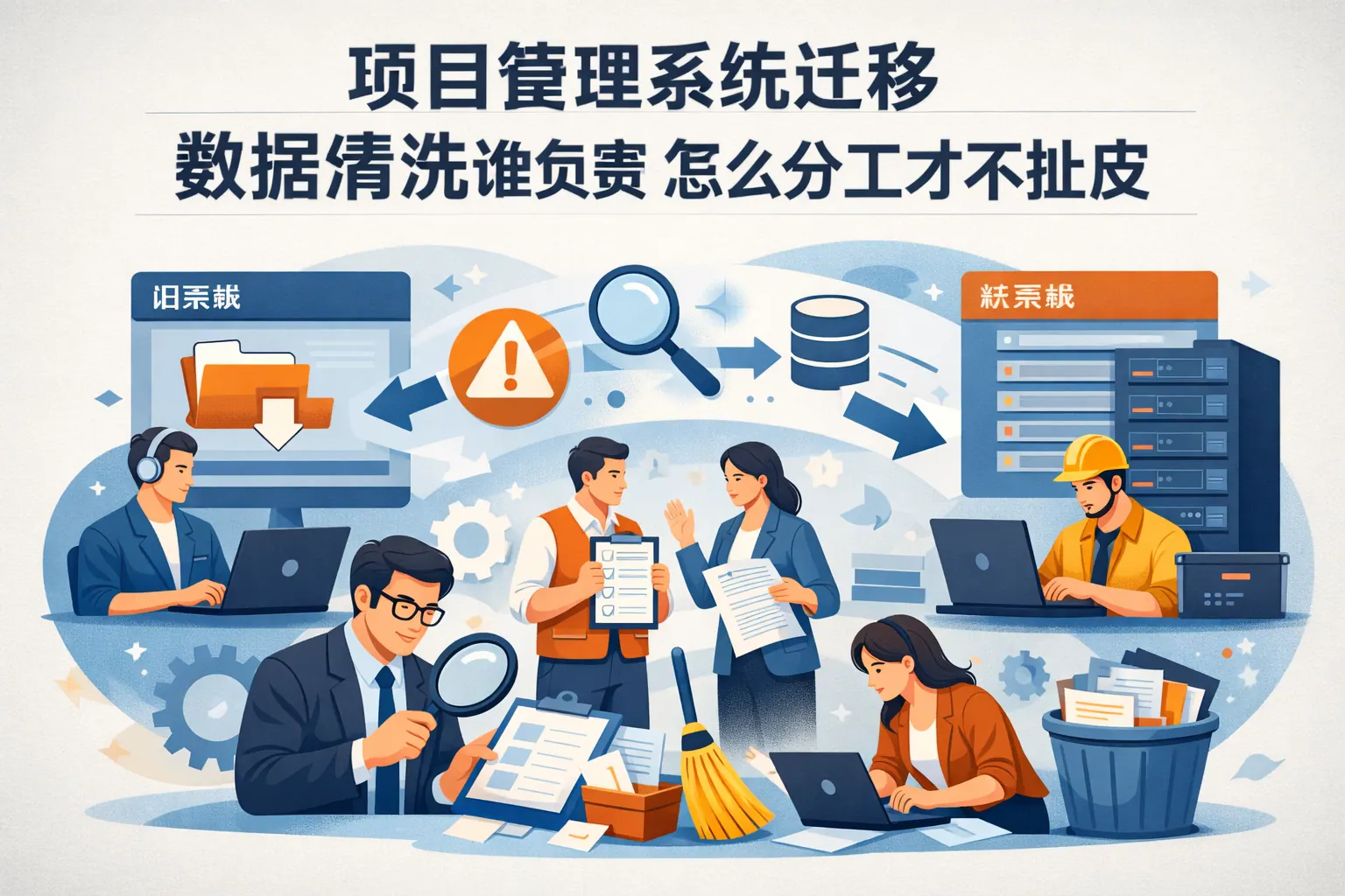 项目管理系统迁移数据清洗谁负责怎么分工才不扯皮