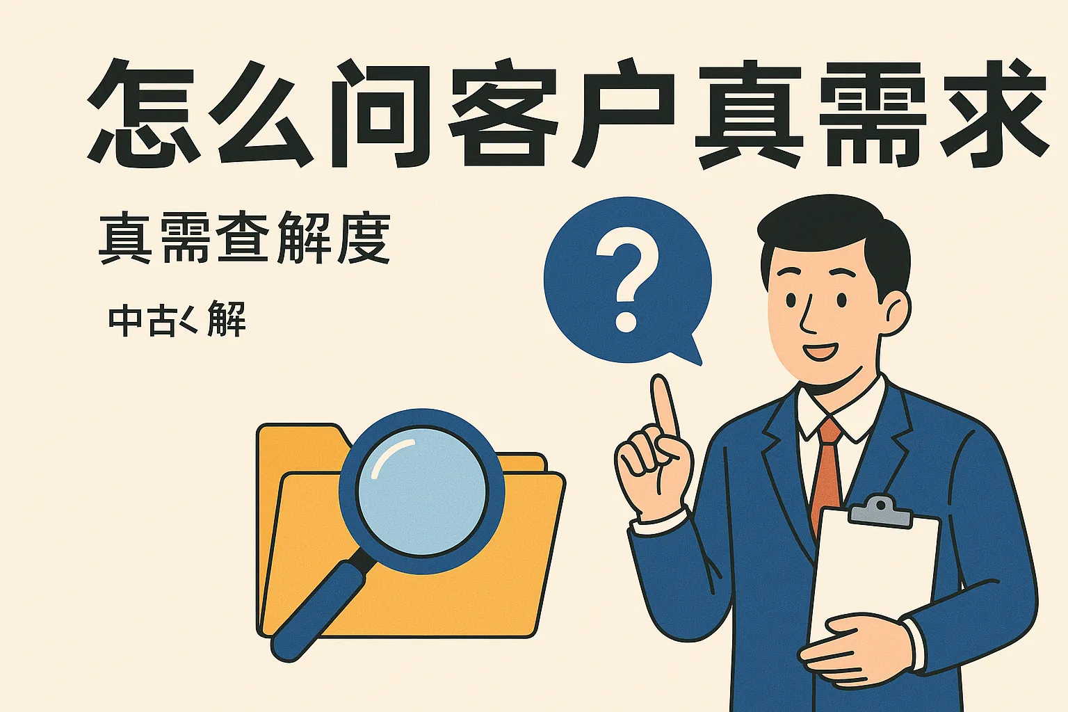 怎么问客户真实需求