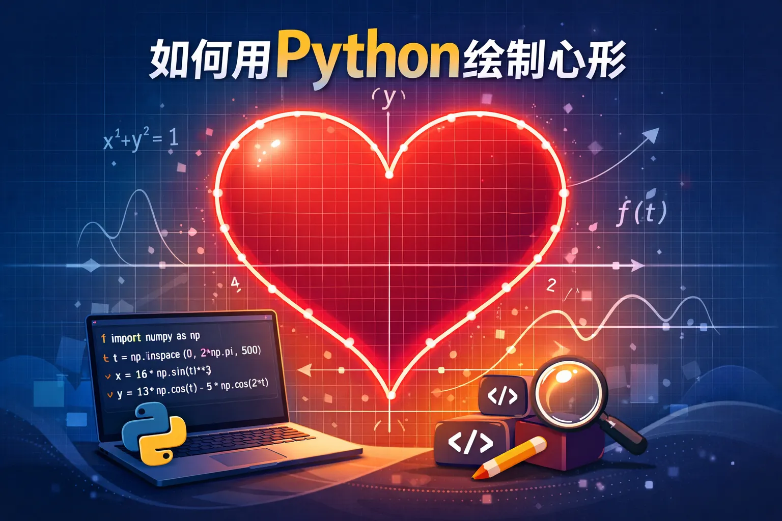 如何用python绘制心形