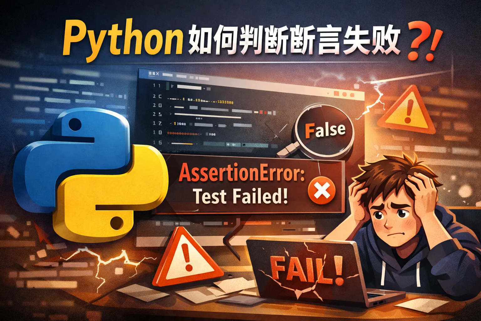 python如何判断断言失败