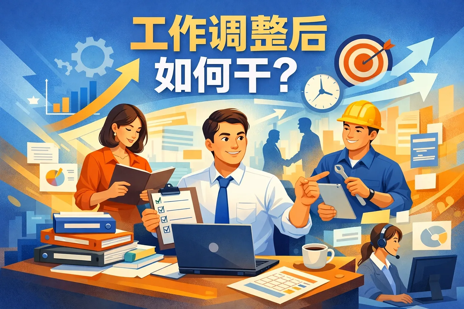 工作调整后如何干