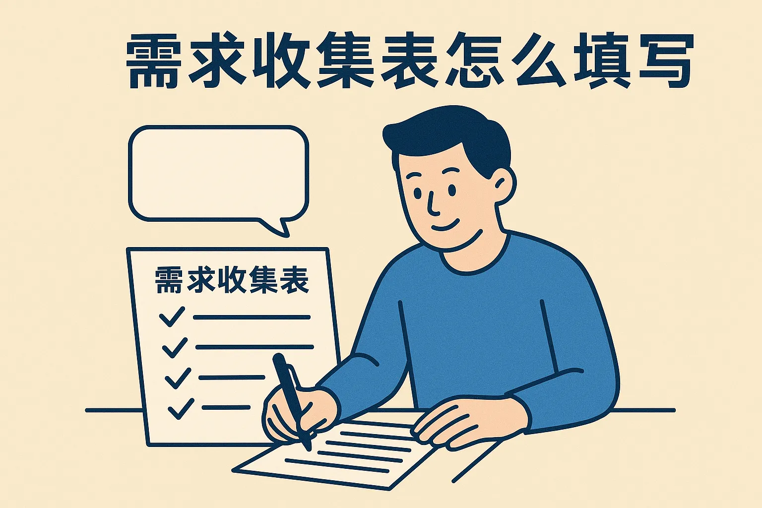 需求收集表怎么填写图片