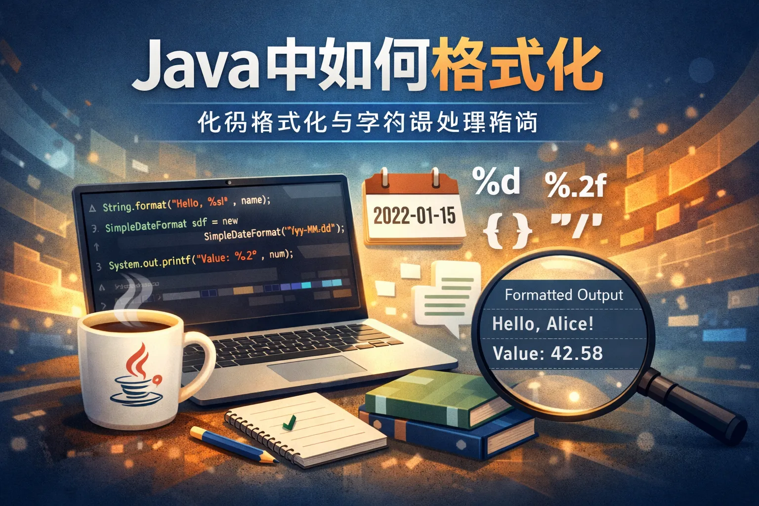 java中如何格式化