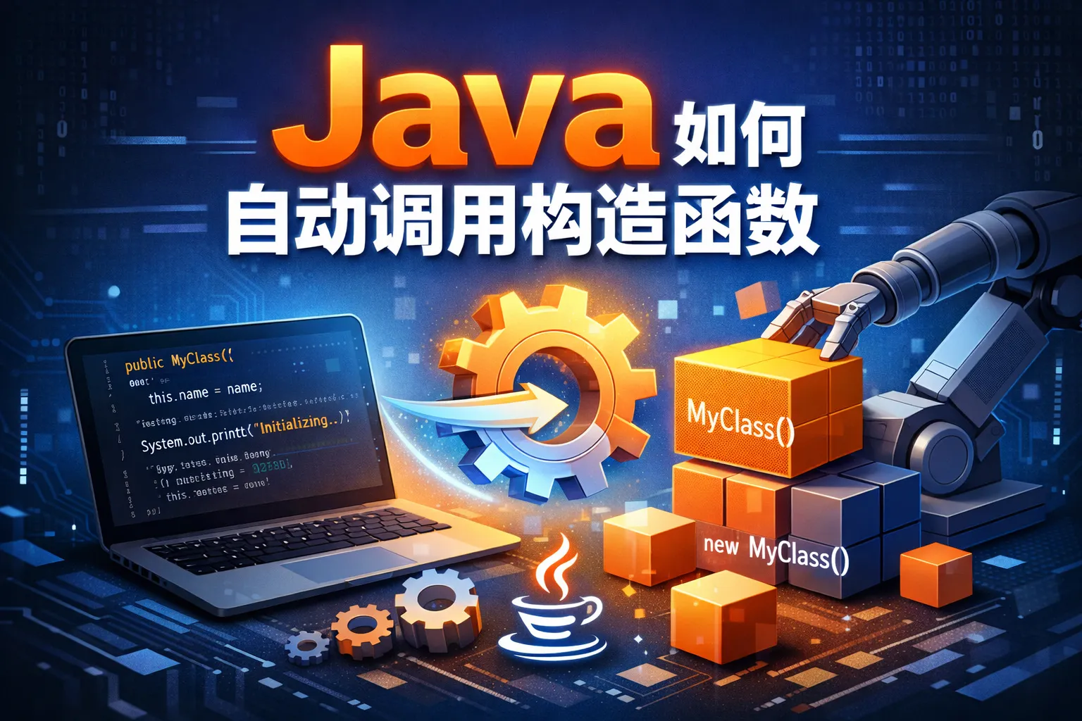 java如何自动调用构造函数
