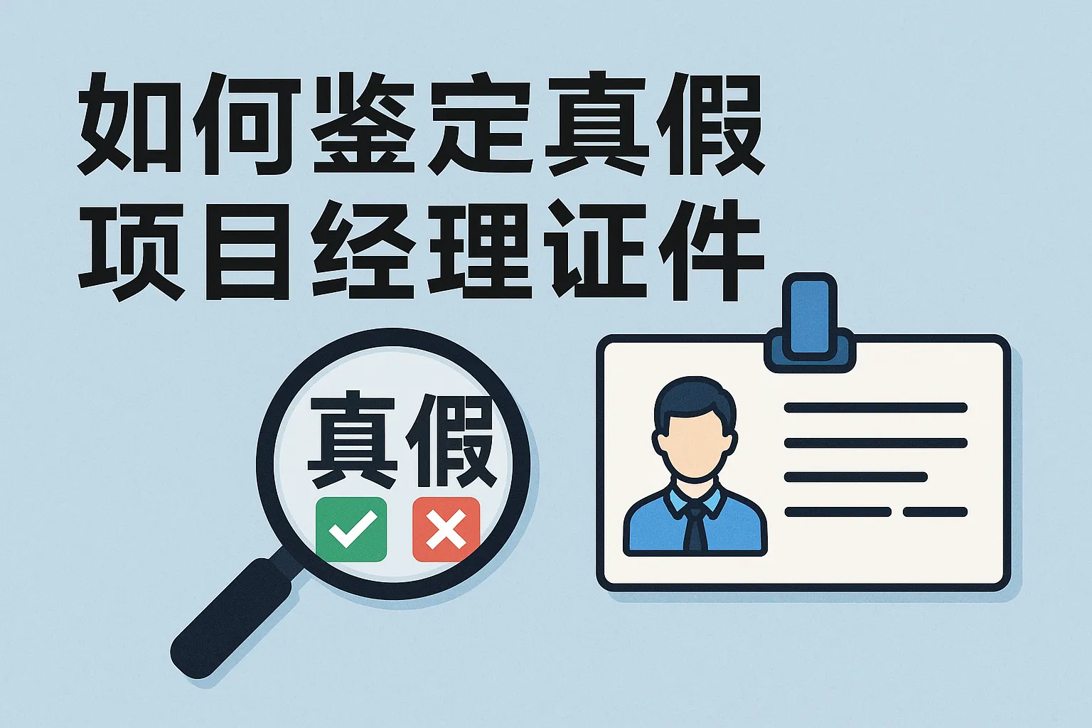 如何鉴定真假项目经理证件