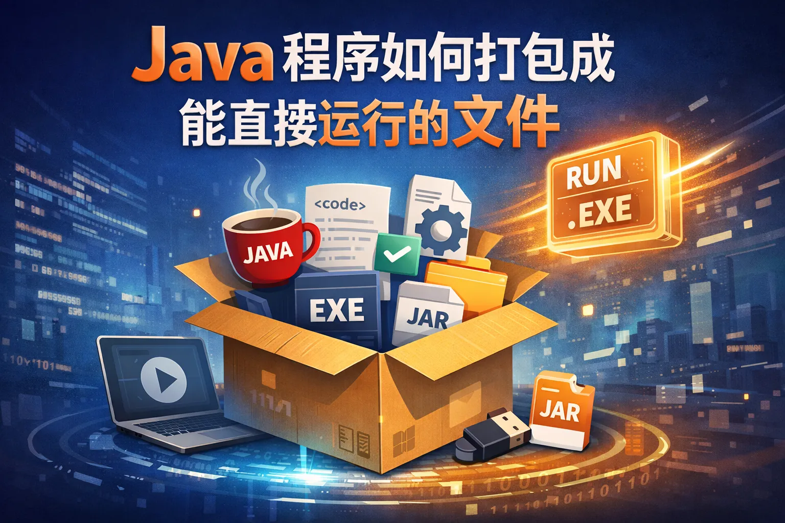 java程序如何打包成能直接运行的文件