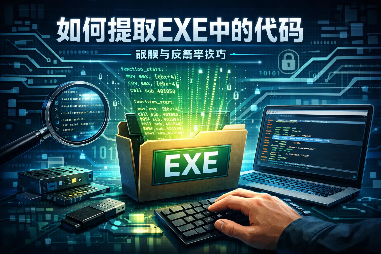 如何提取exe中的代码