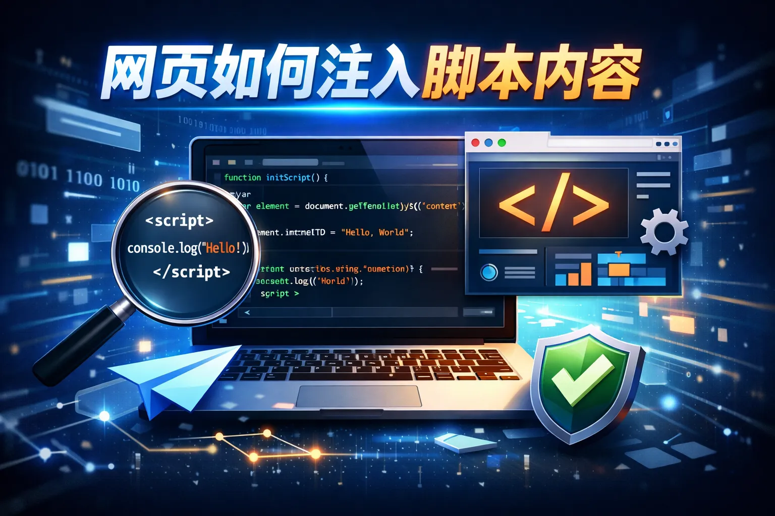 网页如何注入脚本内容