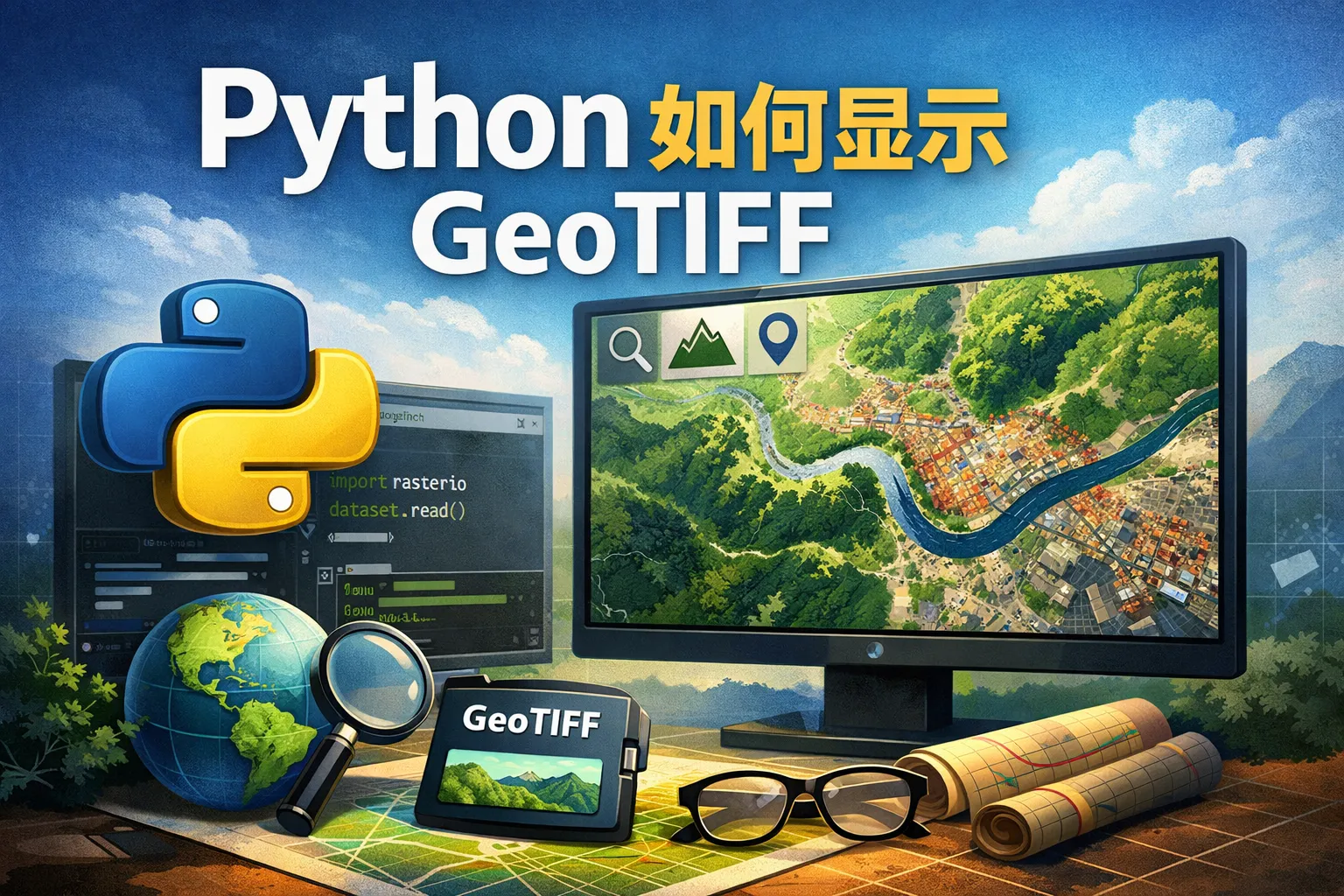 python如何显示geotif