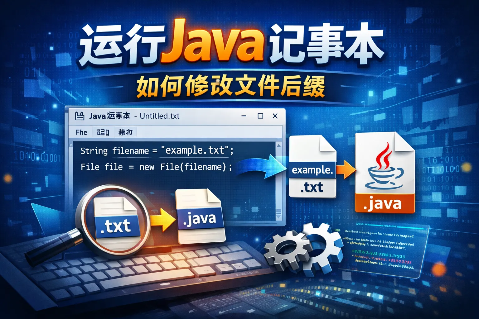 运行java记事本如何修改文件后缀