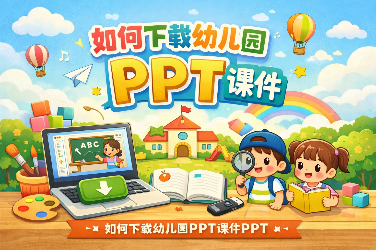 如何下载幼儿园ppt课件ppt