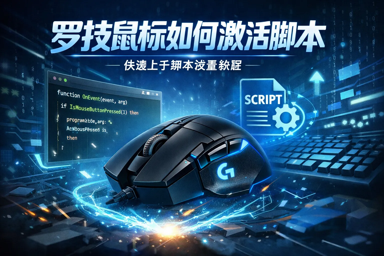 罗技鼠标如何激活脚本