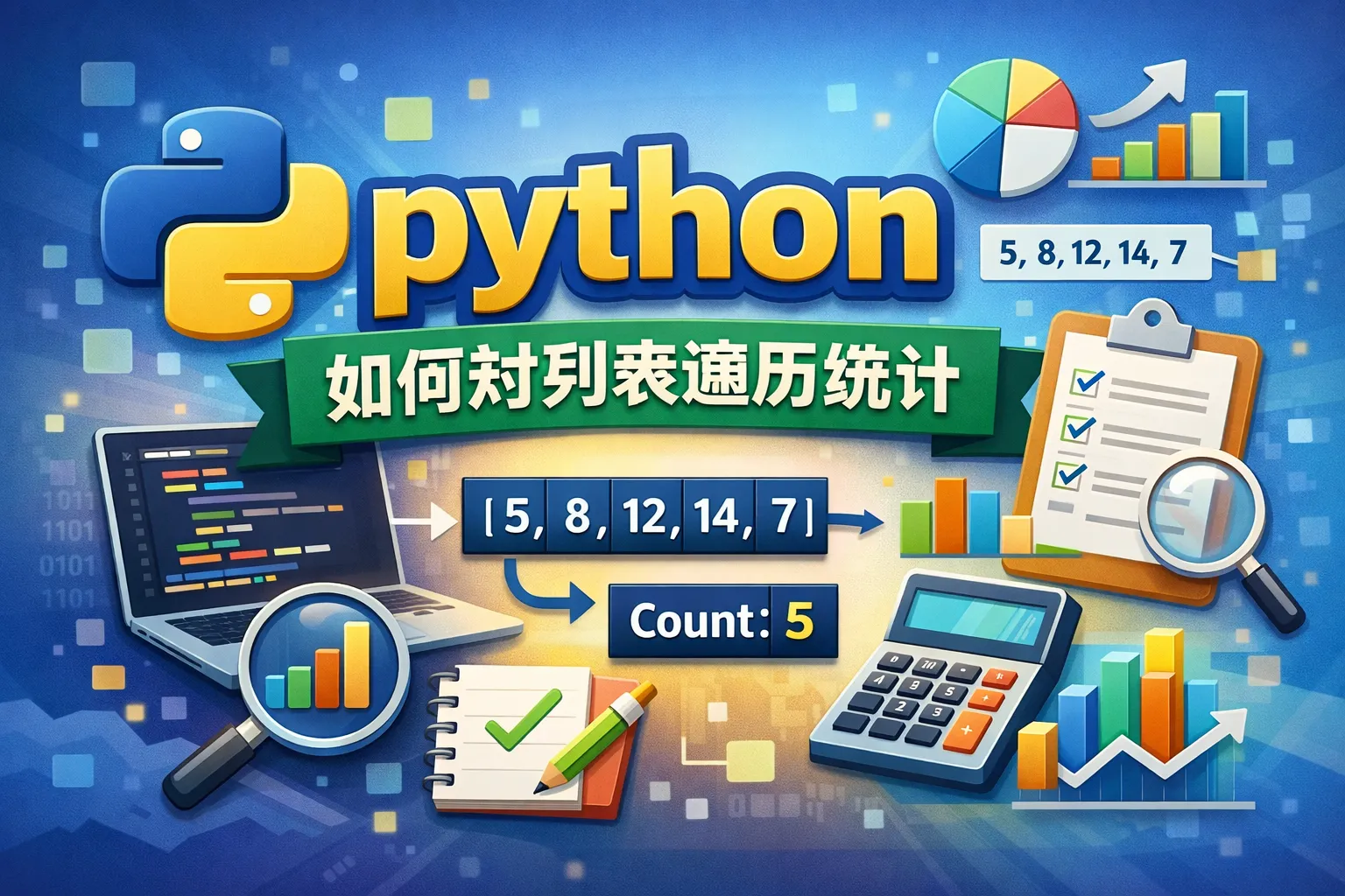 python如何对列表遍历统计