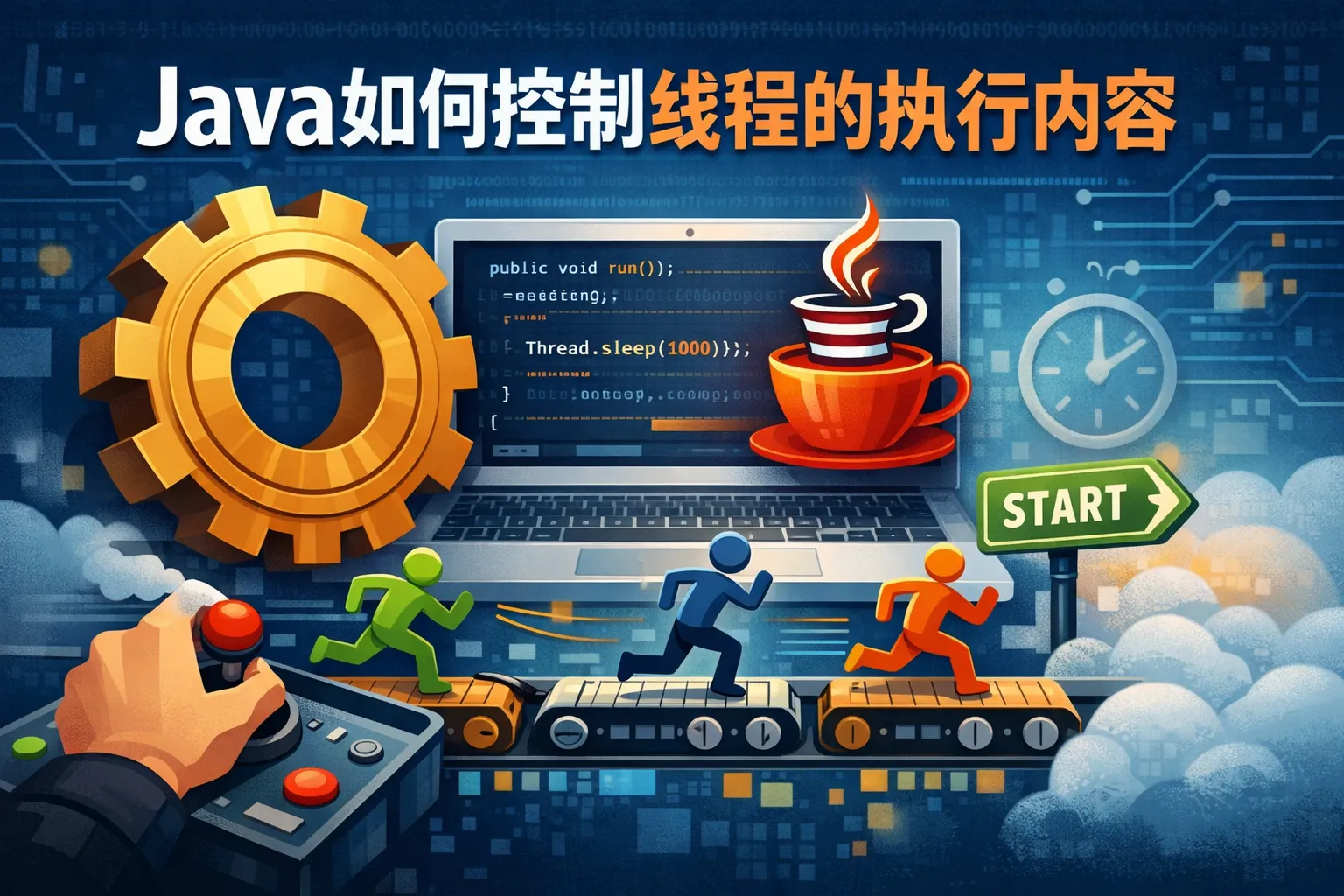 java如何控制线程的执行内容