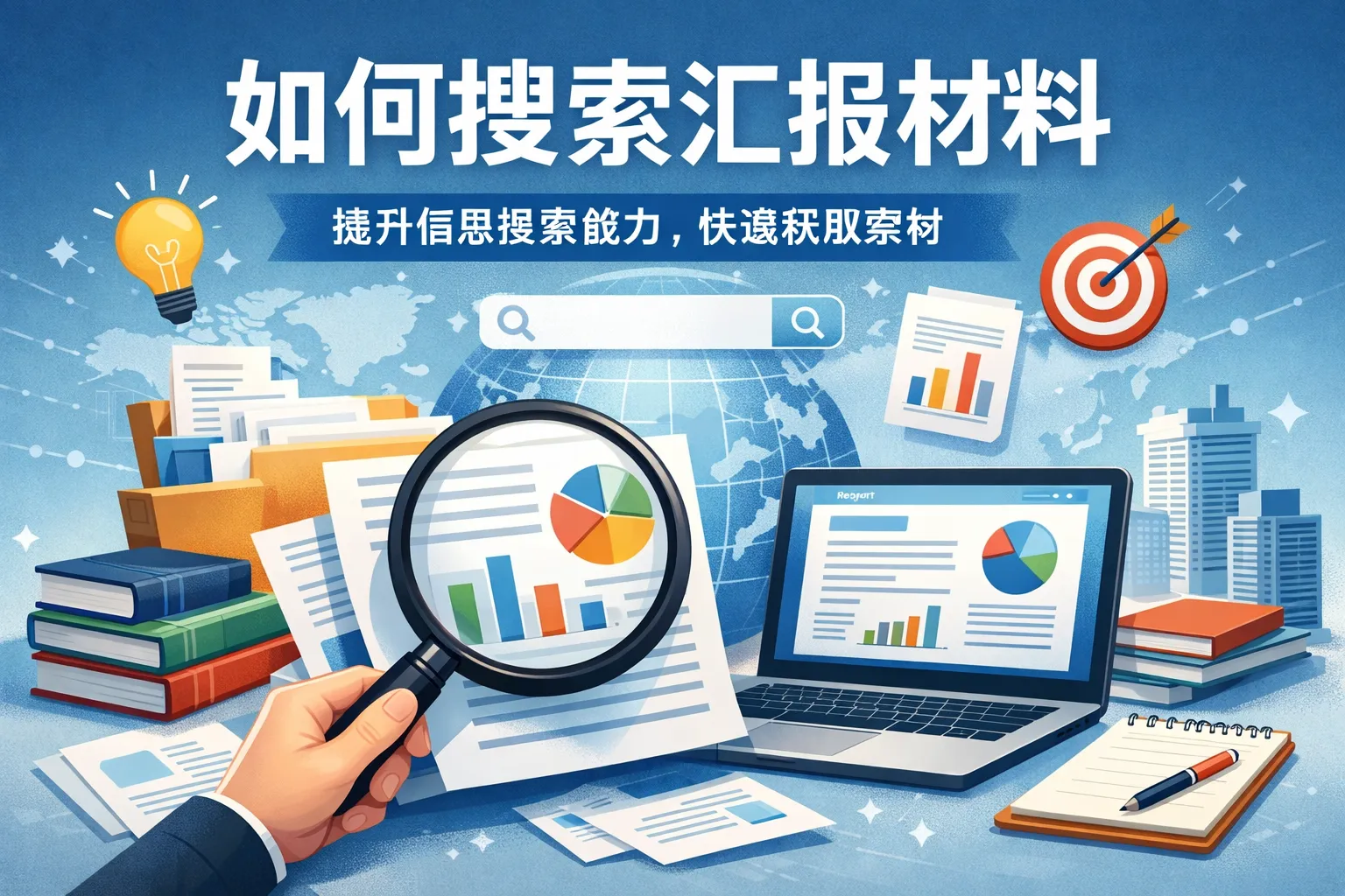 如何搜索汇报材料