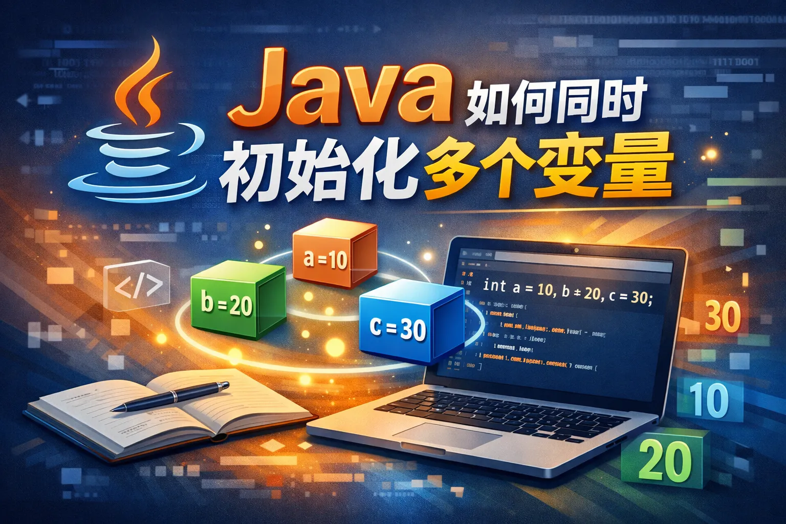 java 如何同时初始化多个变量