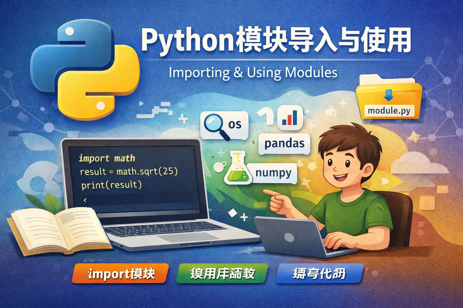 简单介绍Python如何导入与使用模块