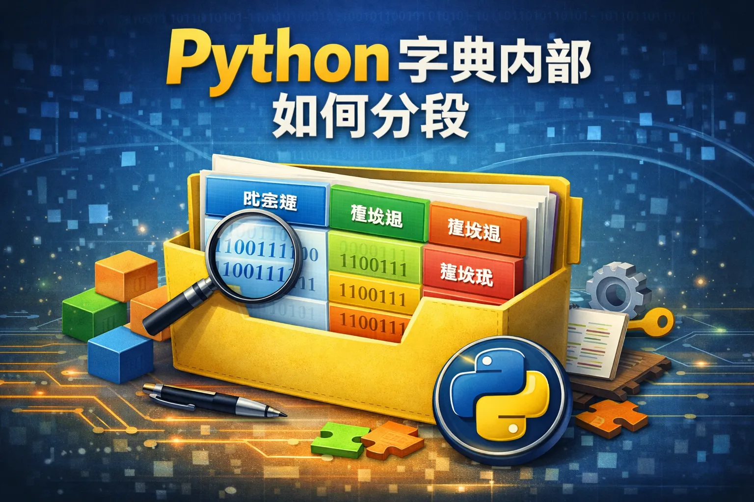 python字典内部如何分段