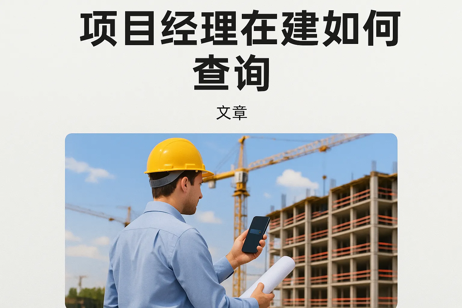 项目经理在建如何查询