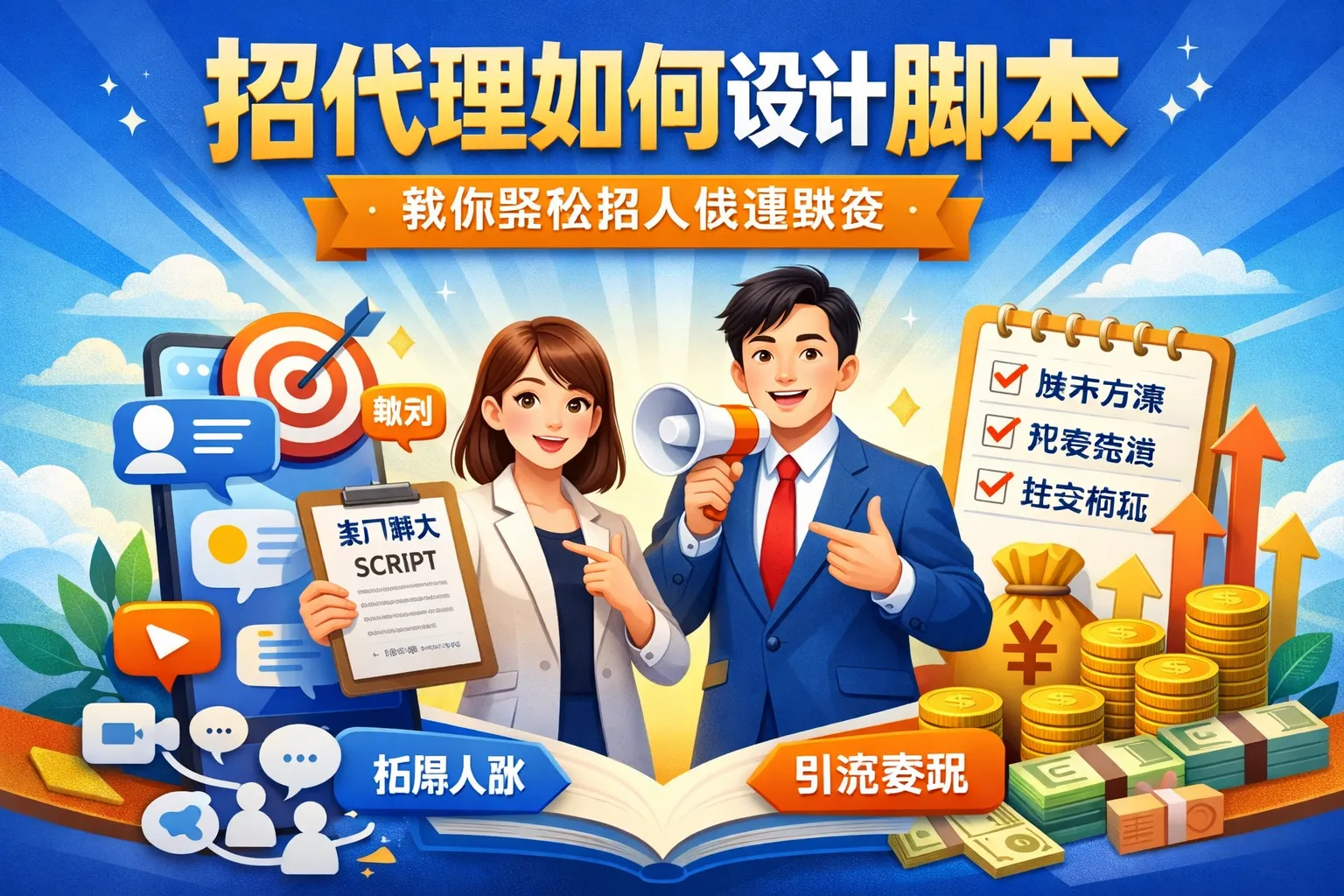 招代理如何设计脚本
