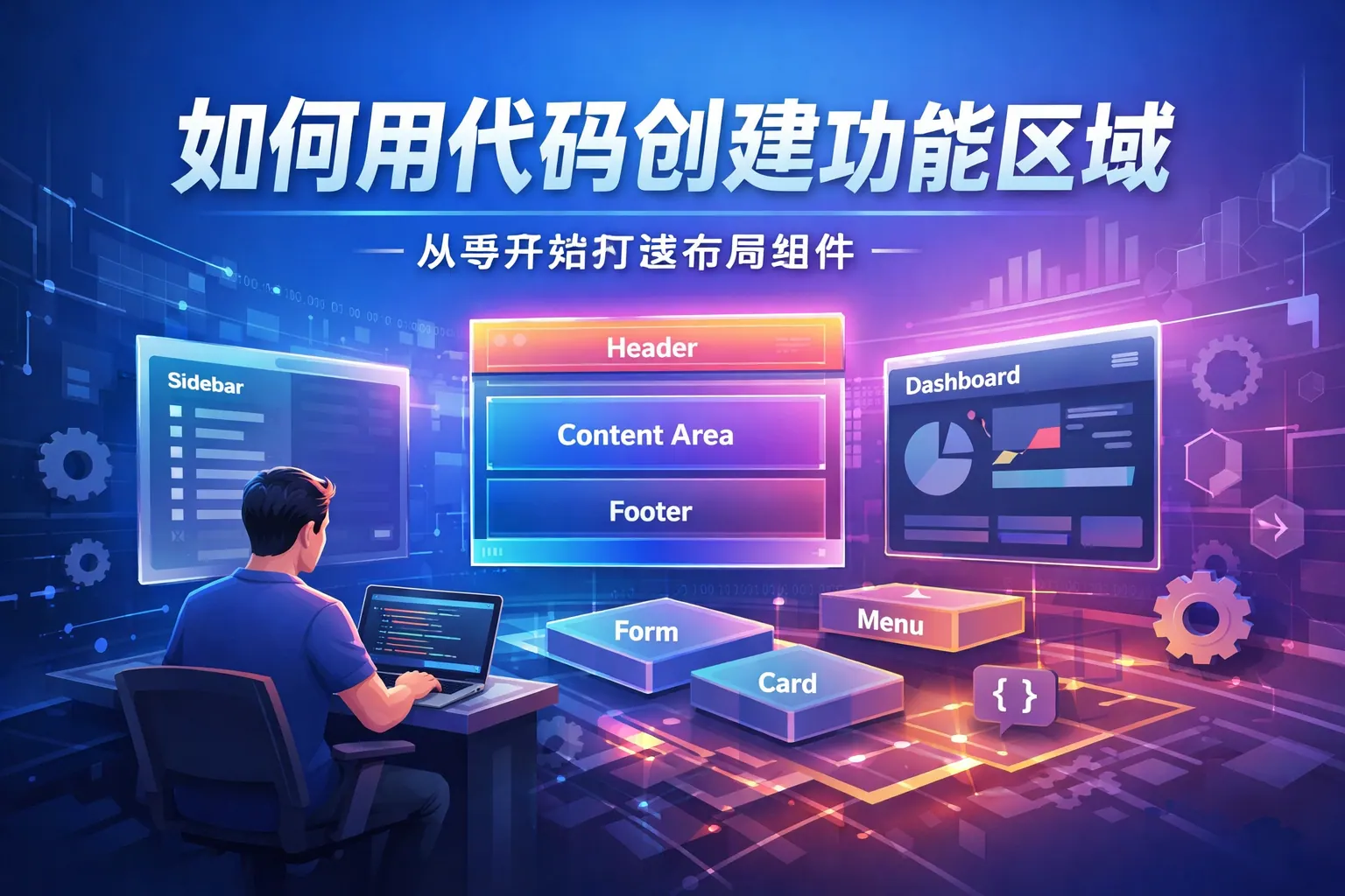 如何用代码创建功能区域