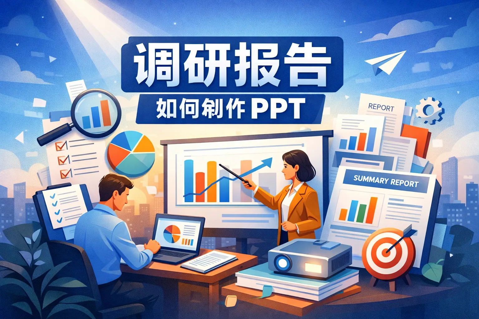 调研报告如何制作PPT