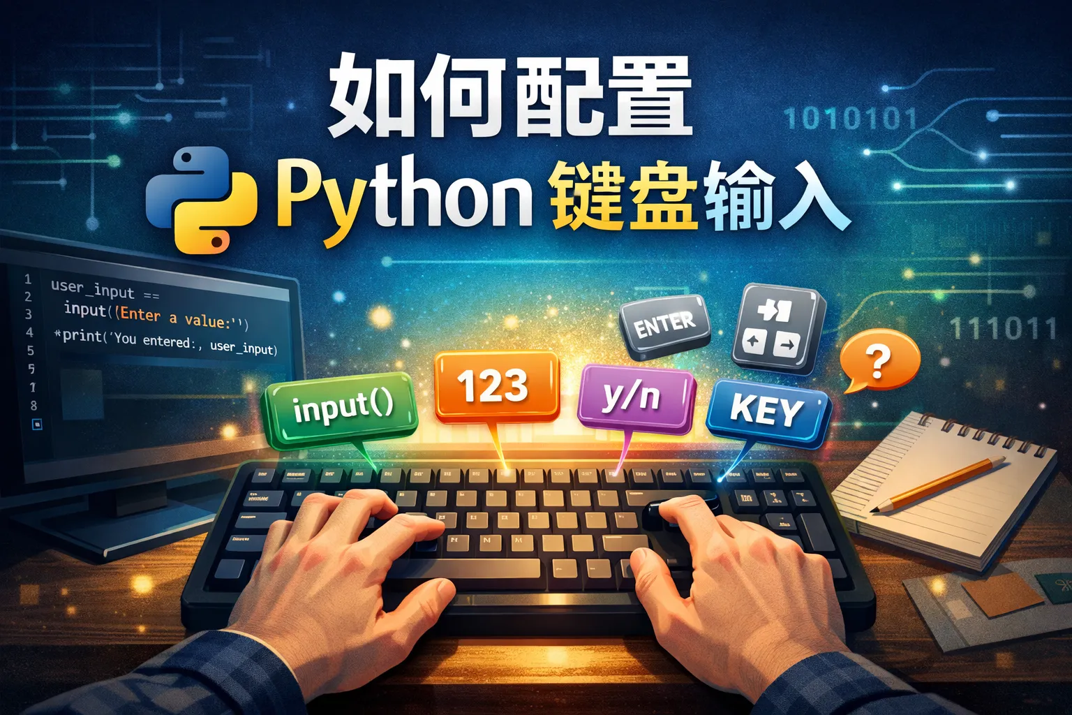 如何配置python键盘输入