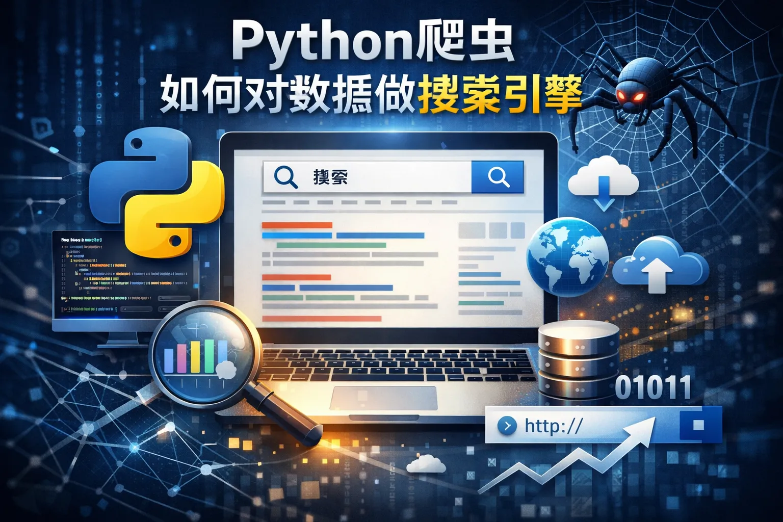 python爬虫如何对数据做搜索引擎