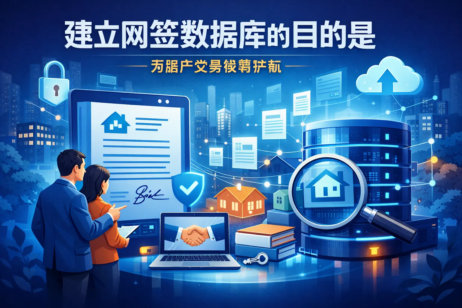 建立网签数据库的目的是